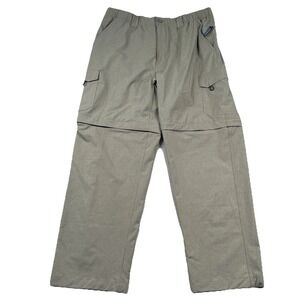Reel Legends Pants Mens L Convertible Zip Off Legs Mackerel Camping Fishing Hike